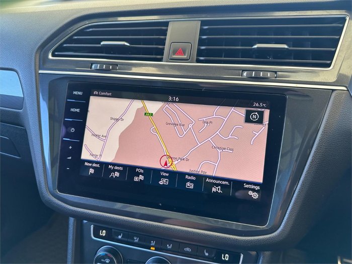 2021 Volkswagen Tiguan 162TSI R-Line Allspace 5N MY22 Four Wheel Drive Pyrite Silver