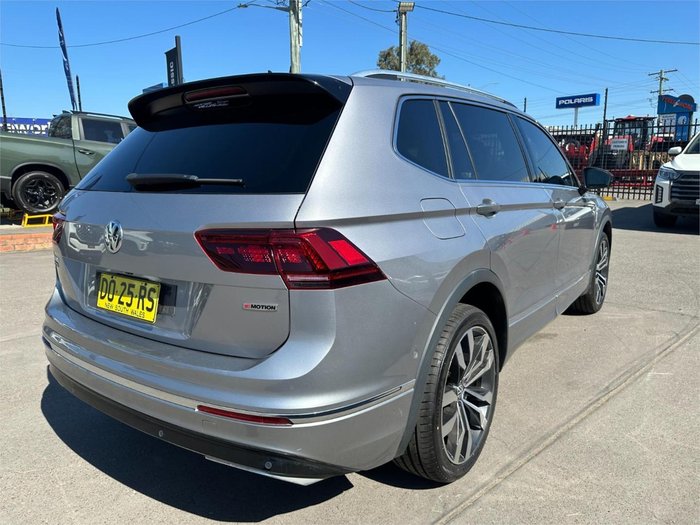 2021 Volkswagen Tiguan 162TSI R-Line Allspace 5N MY22 Four Wheel Drive Pyrite Silver