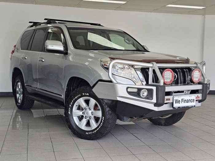 2014 Toyota Landcruiser Prado Altitude KDJ150R MY14 4X4 Dual Range Silver Pearl