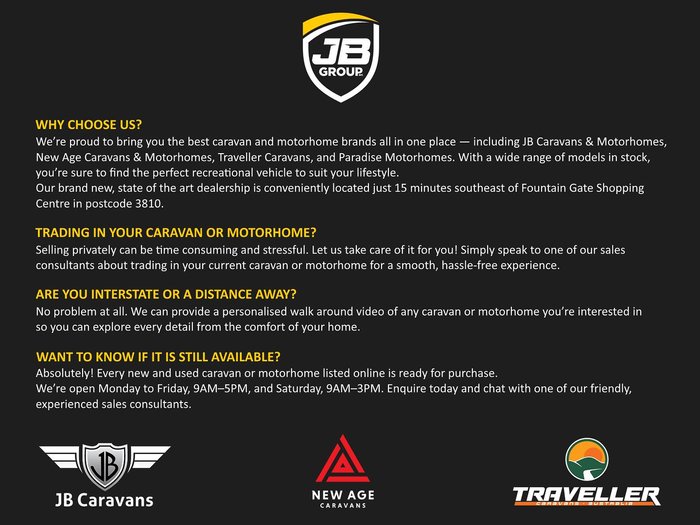 2025 JB Caravans Dirt Road Xtreme 22'6 Rd Club Lounge