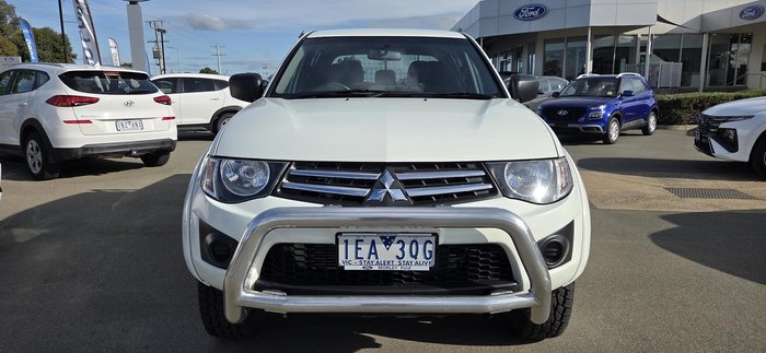 2014 Mitsubishi Triton GLX MN MY15 4X4 Dual Range White