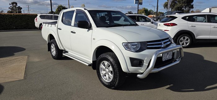 2014 Mitsubishi Triton GLX MN MY15 4X4 Dual Range White