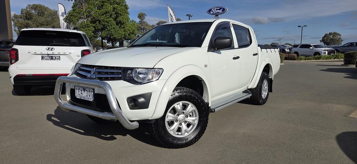 2014 Mitsubishi Triton GLX MN MY15 4X4 Dual Range White