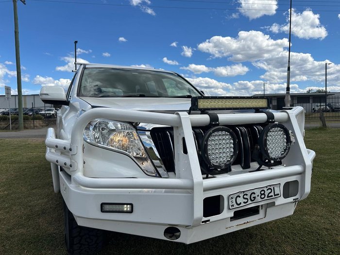 2014 Toyota Landcruiser Prado GXL KDJ150R MY14 4X4 Dual Range Glacier White