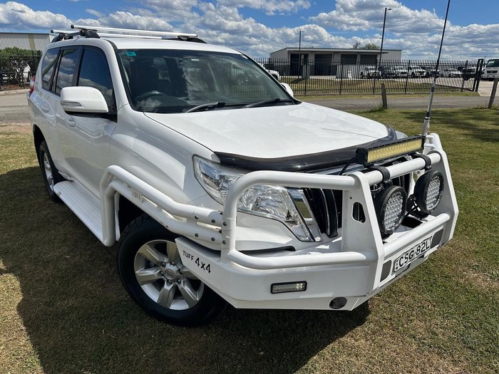 2014 Toyota Landcruiser Prado GXL KDJ150R MY14 4X4 Dual Range Glacier White