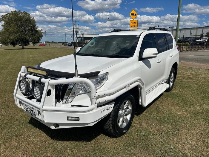 2014 Toyota Landcruiser Prado GXL KDJ150R MY14 4X4 Dual Range Glacier White