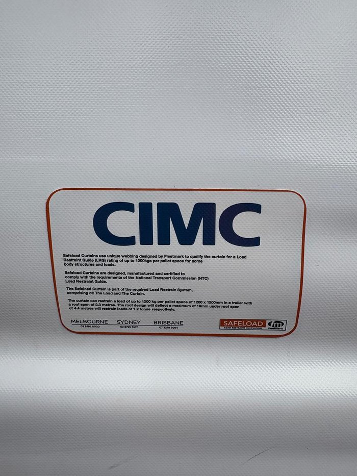 2023 CIMC St3 34 Pallet Sd B Double Load Restraint R/T