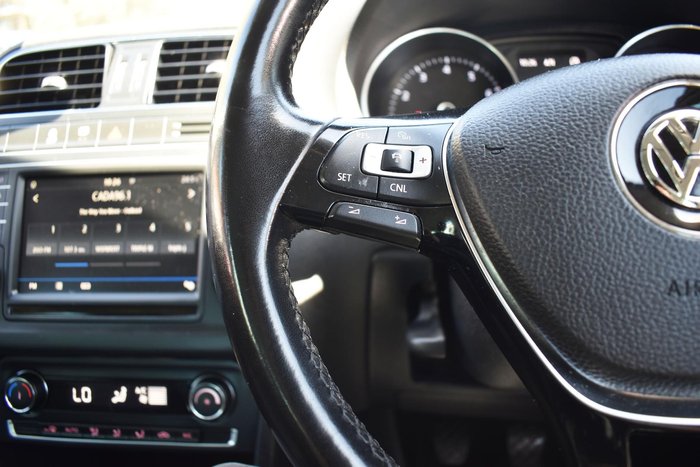 2016 Volkswagen Polo 81TSI Comfortline 6R MY16 Pure White