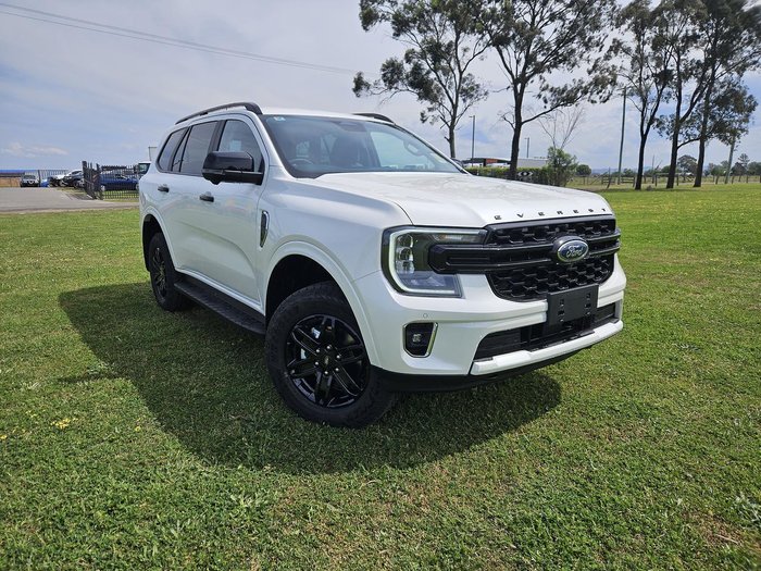 2025 Ford Everest Black Edition MY25.50 4X4 Dual Range Alabaster White
