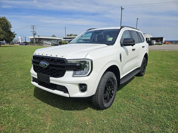 2025 Ford Everest Black Edition MY25.50 4X4 Dual Range Alabaster White