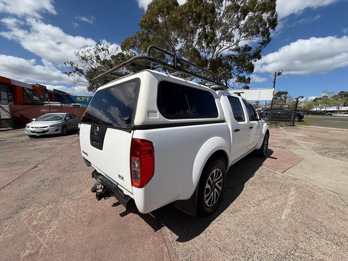2011 Nissan Navara RX D40 4X4 Dual Range Polar White