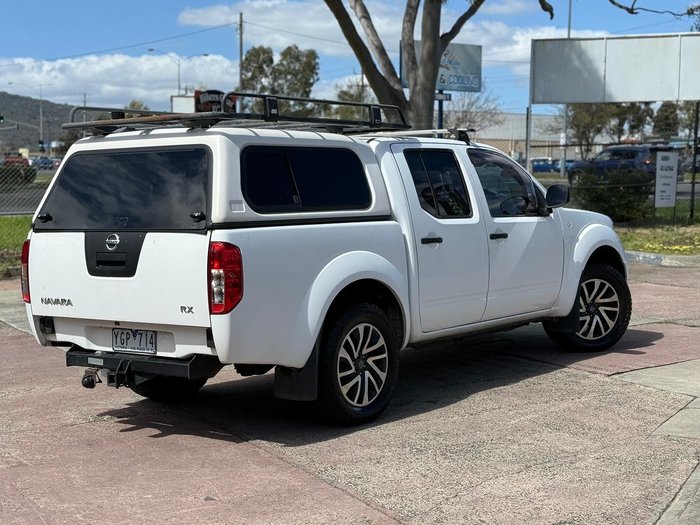 2011 Nissan Navara RX D40 4X4 Dual Range Polar White