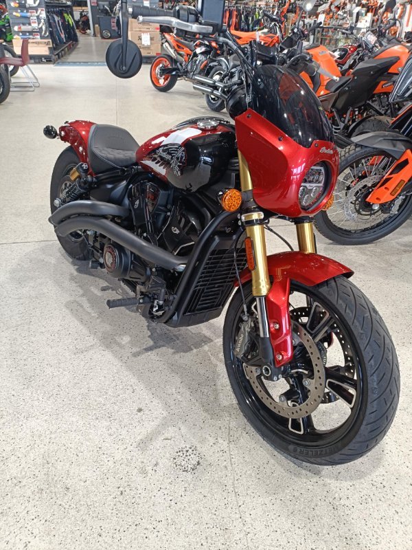 2025 INDIAN SCOUT 101 SUNSET RED