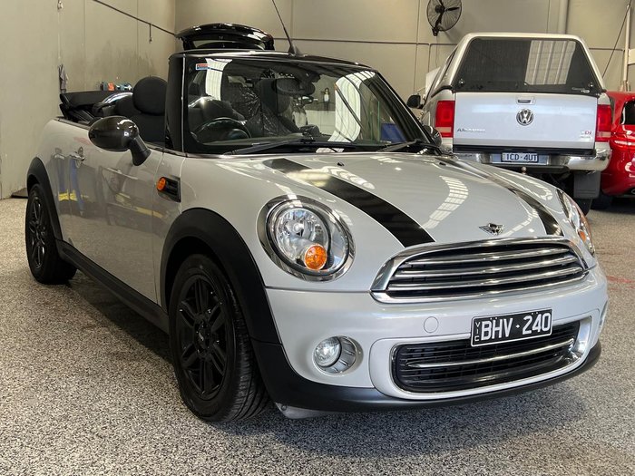 2012 MINI Cabrio Cooper R57 LCI White Silver