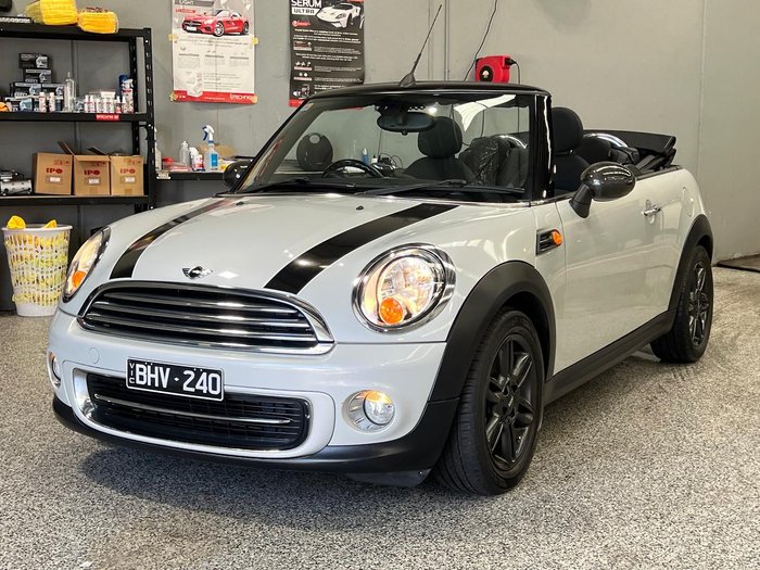 2012 MINI Cabrio Cooper R57 LCI White Silver