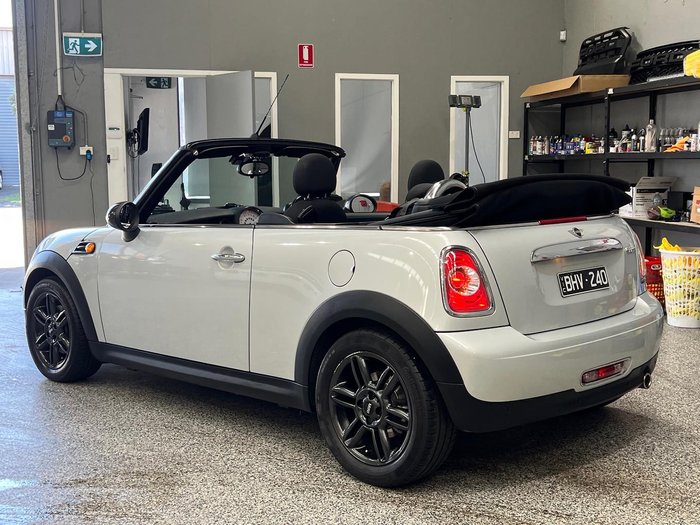 2012 MINI Cabrio Cooper R57 LCI White Silver