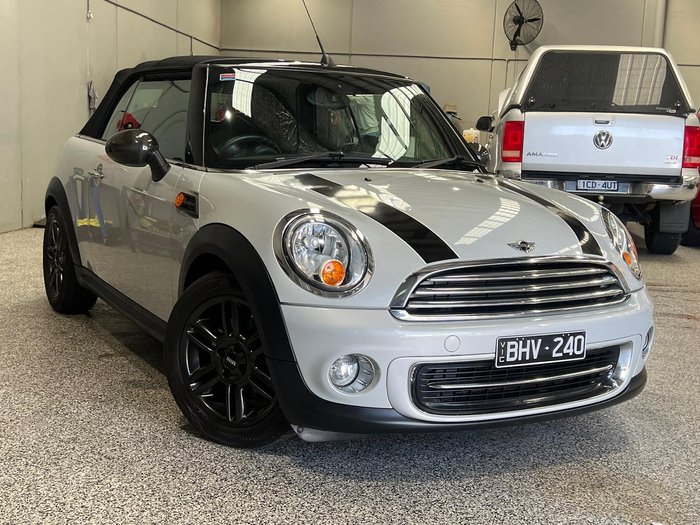 2012 MINI Cabrio Cooper R57 LCI White Silver