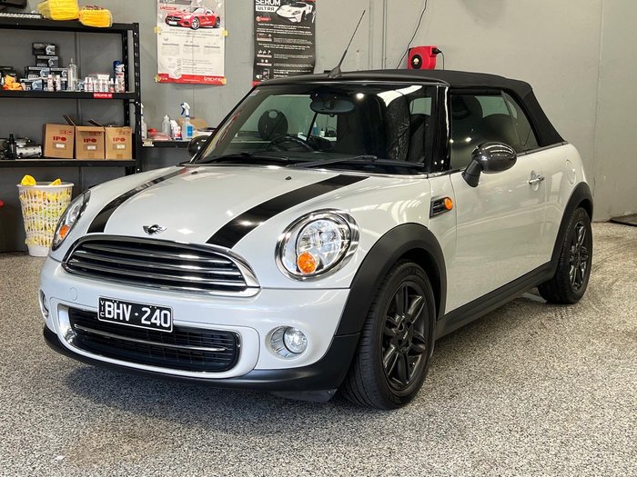 2012 MINI Cabrio Cooper R57 LCI White Silver