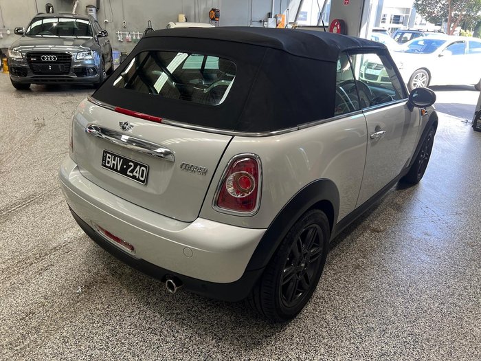 2012 MINI Cabrio Cooper R57 LCI White Silver