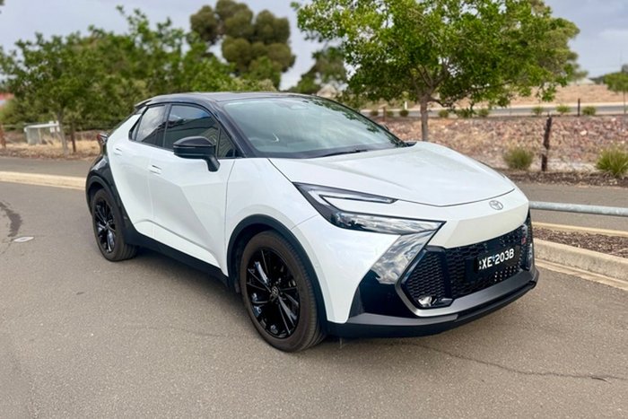 2023 Toyota C-HR GR Sport MAXH25R 4X4 On Demand Frosted White with Black Roof