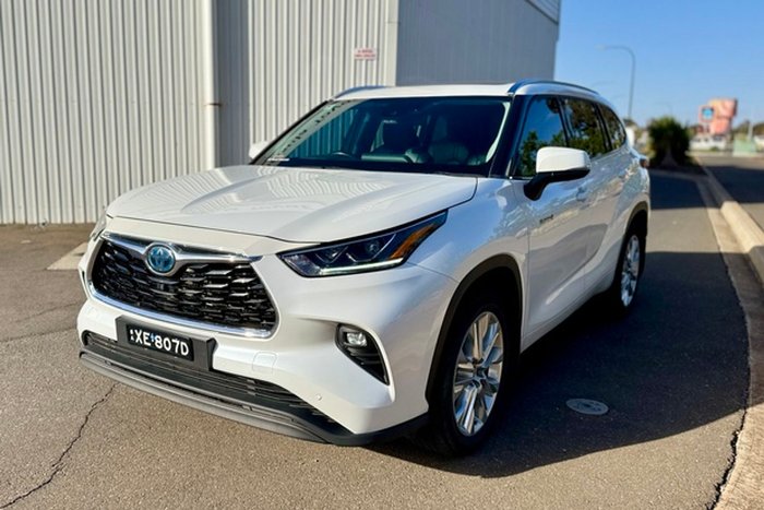 2021 Toyota Kluger Grande AXUH78R 4X4 On Demand Frosted White