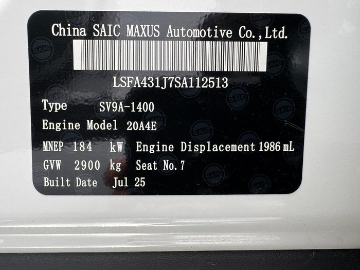 2025 LDV D90 Executive