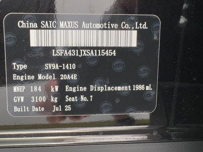 2025 LDV D90 Executive