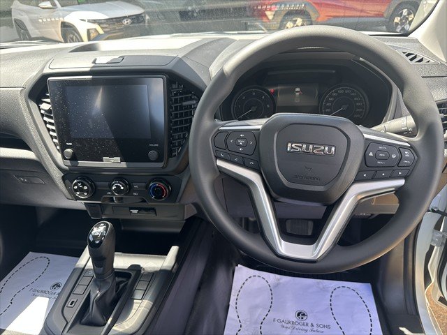 2025 ISUZU D-MAX SX D-MAX MY24 4x2 SINGLE Cab Chassis SX 3.0L AT Mineral White