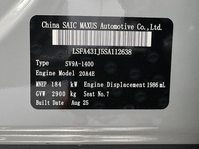 2025 LDV D90 Executive