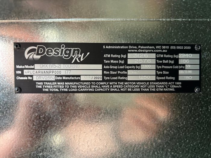 2023 Design RV Crx Semi Off Road Van 5-2, 20'6''