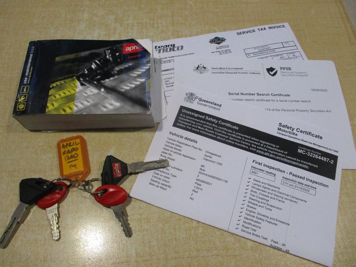 2014 APRILIA CAPONORD 1200 RED