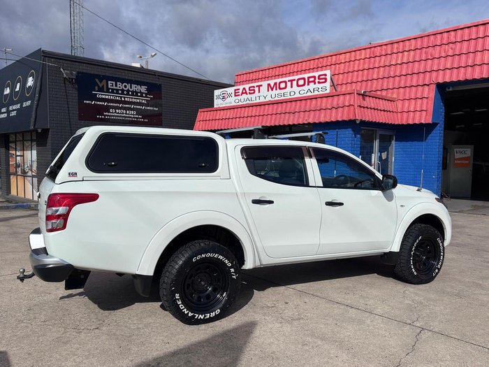 2017 Mitsubishi Triton GLX MQ MY18 4X4 Dual Range White