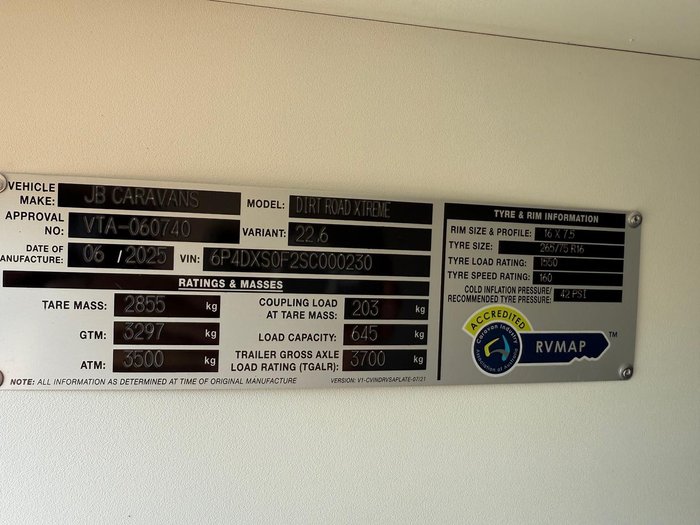 2025 JB Caravans Dirt Road Xtreme 22'6