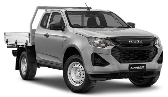 2025 ISUZU D-MAX SX D-MAX MY25.5 4 x 4 SPACE Cab Chassis SX 3.0L AT Mercury Silver met.