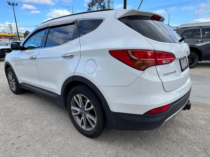 2012 Hyundai Santa Fe Elite DM MY13 4X4 On Demand Creamy White