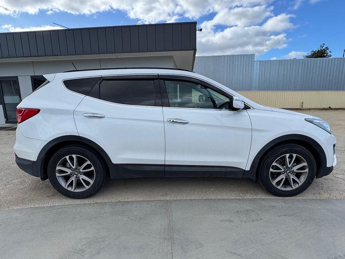 2012 Hyundai Santa Fe Elite DM MY13 4X4 On Demand Creamy White