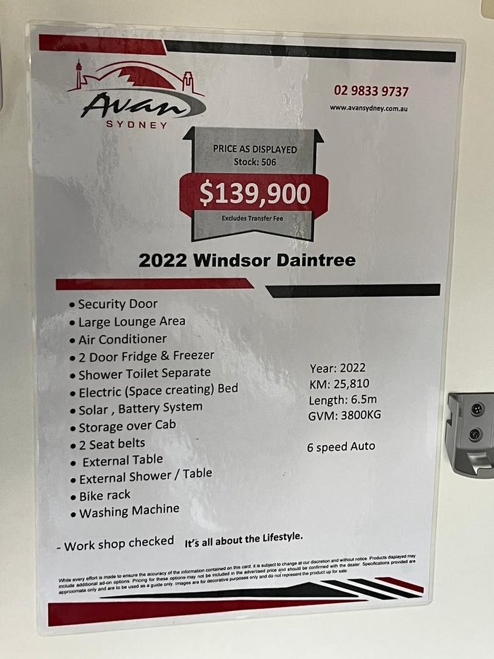 2022 Windsor Daintree