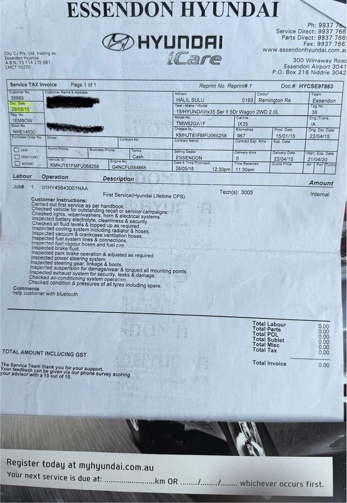 2015 Hyundai ix35 Active Series II MY15 Remington Red