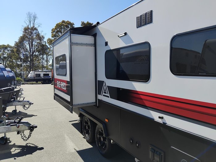 2025 New Age Caravans My25 Bigred Slideout Couples Van Full Ensuite Full Composite