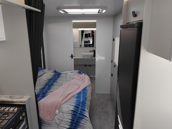 2025 New Age Caravans My25 Bigred Slideout Couples Van Full Ensuite Full Composite