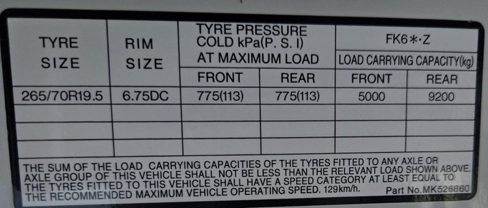 2018 Fuso Fighter 1424 WHITE