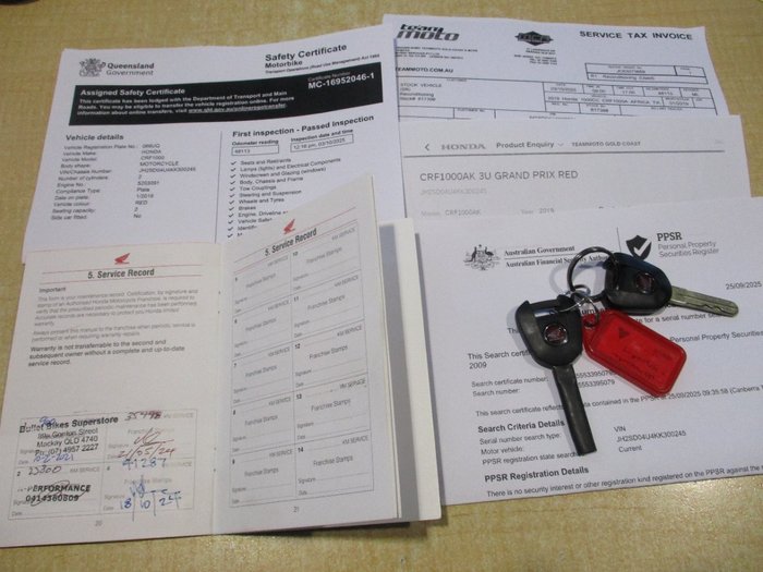 2019 Honda CRF1000A AFRICA TWIN (ABS) RED