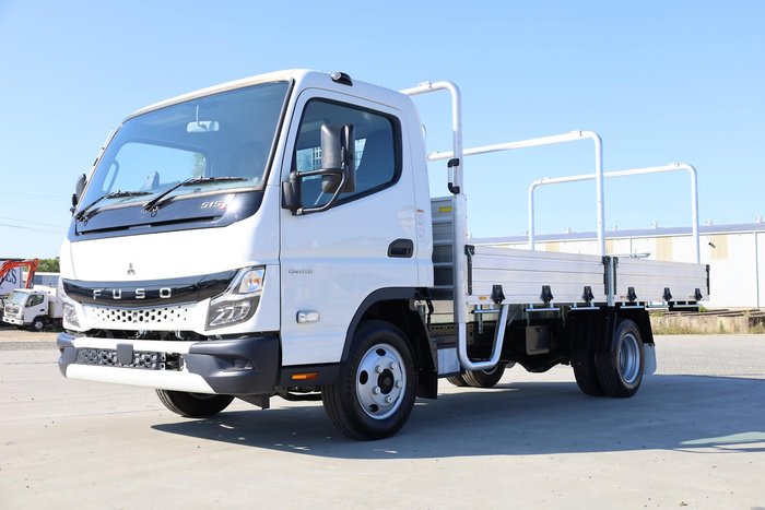 2025 Fuso Canter 515 Alloy Tray with ladder racks White