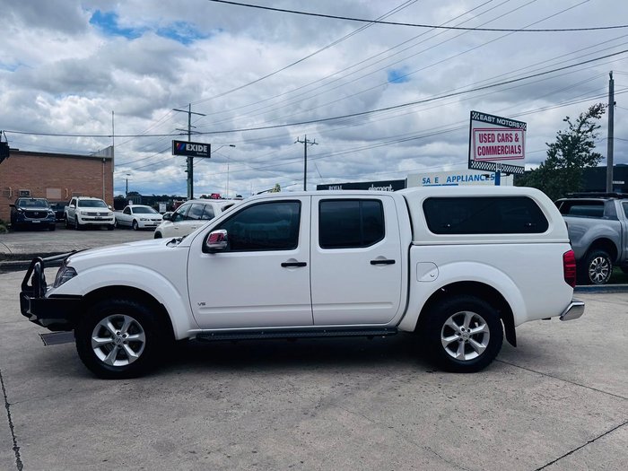 2013 Nissan Navara ST-X D40 Series 5 4X4 Dual Range Arctic White
