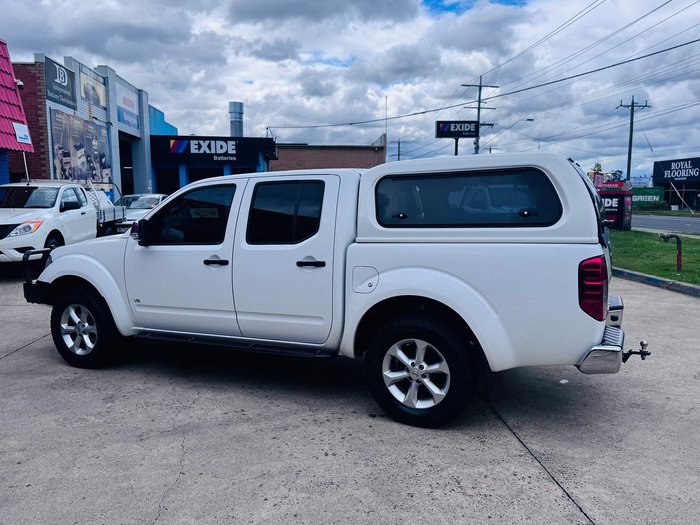 2013 Nissan Navara ST-X D40 Series 5 4X4 Dual Range Arctic White