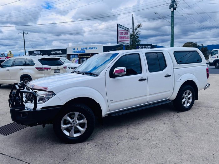 2013 Nissan Navara ST-X D40 Series 5 4X4 Dual Range Arctic White