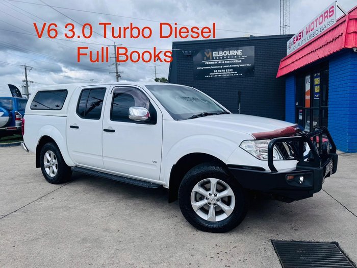 2013 Nissan Navara ST-X D40 Series 5 4X4 Dual Range Arctic White