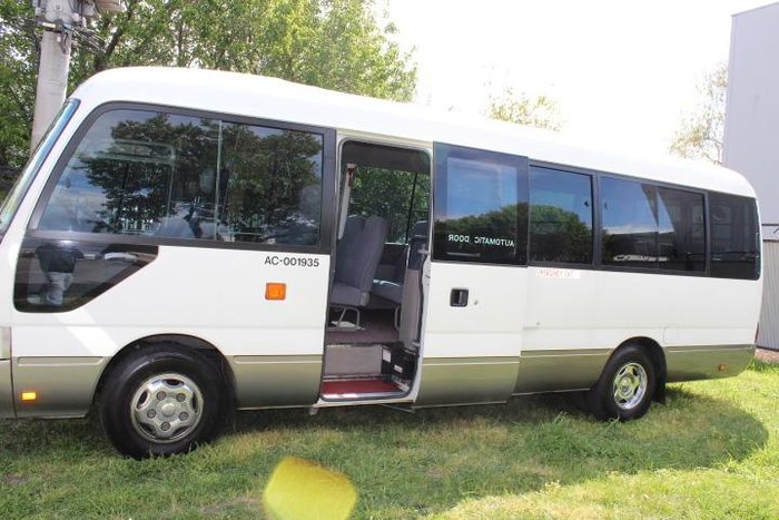 2009 Toyota Coaster WHITE