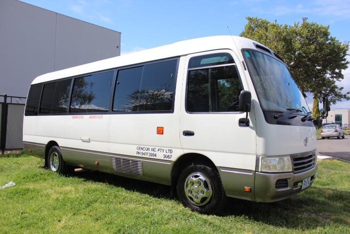 2009 Toyota Coaster WHITE