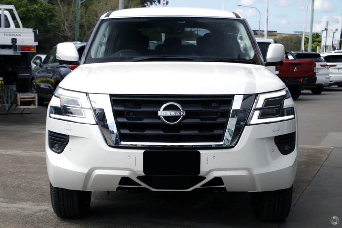 2025 Nissan Patrol Ti Y62 MY25 4X4 Dual Range Moonstone White